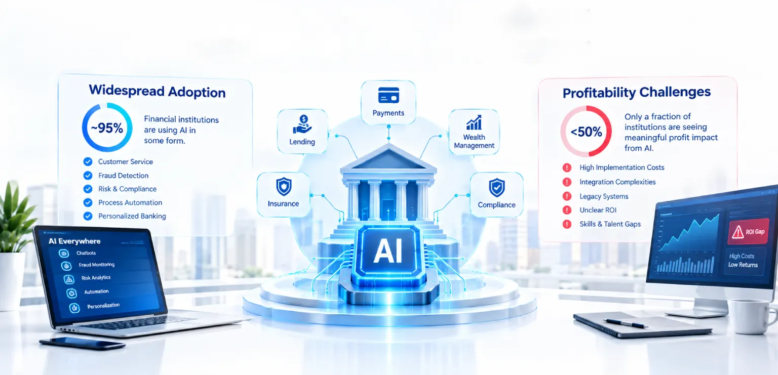 AI in Financial Services 2026: Adoption Is Near-Universal. Profitability Isn’t.