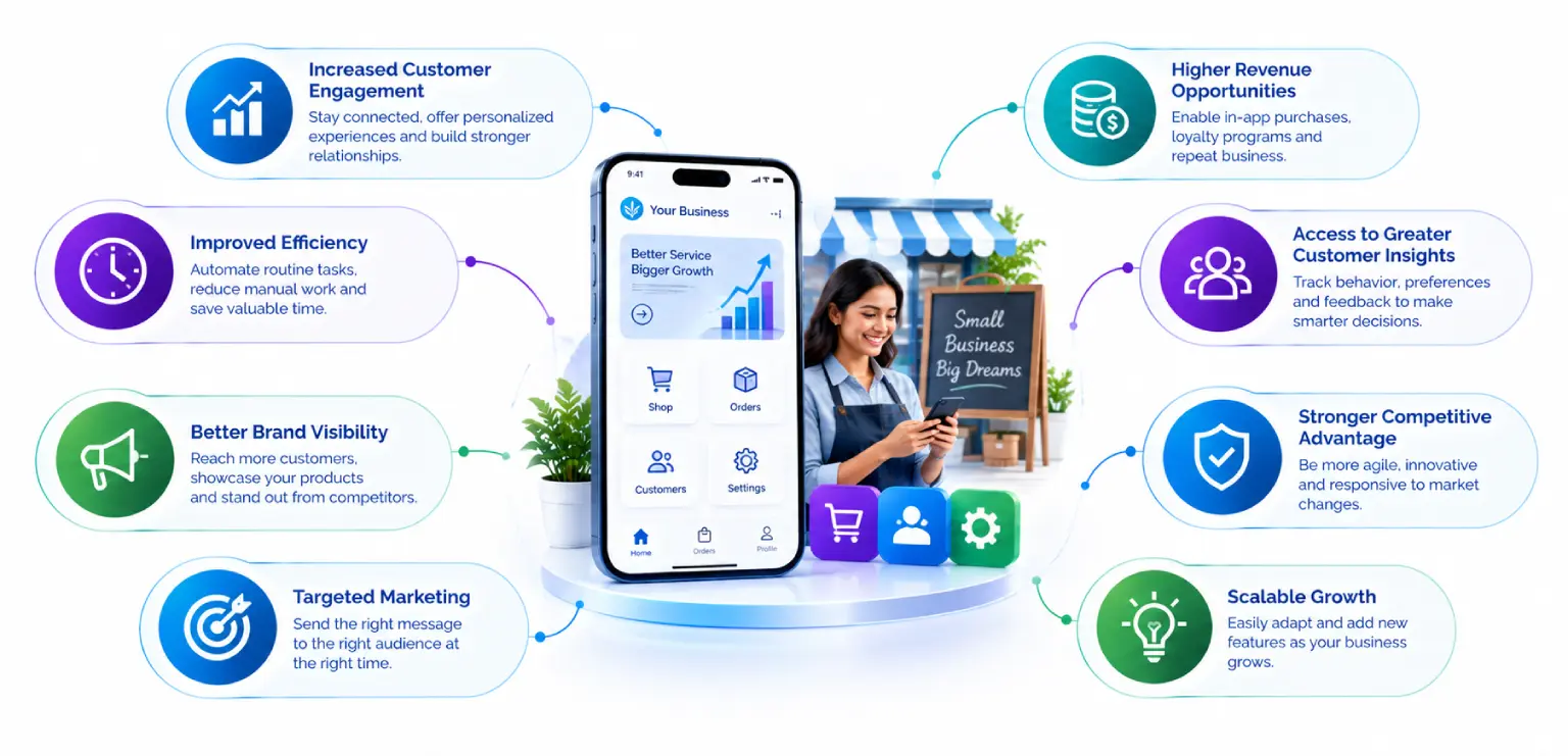 Benefits of Mobile Apps for Small Businesses: 8 Advantages and App Ideas