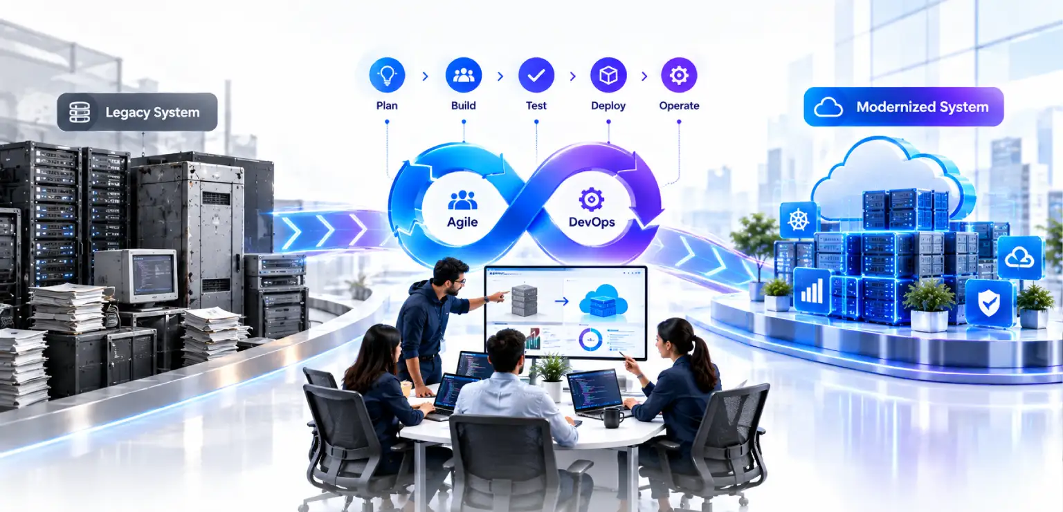 How Agile and DevOps Turbocharge Legacy System Modernization