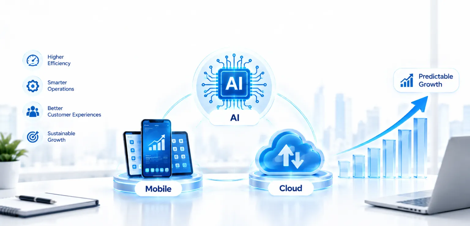 Leveraging AI, Mobile and Cloud for Predictable Business Growth