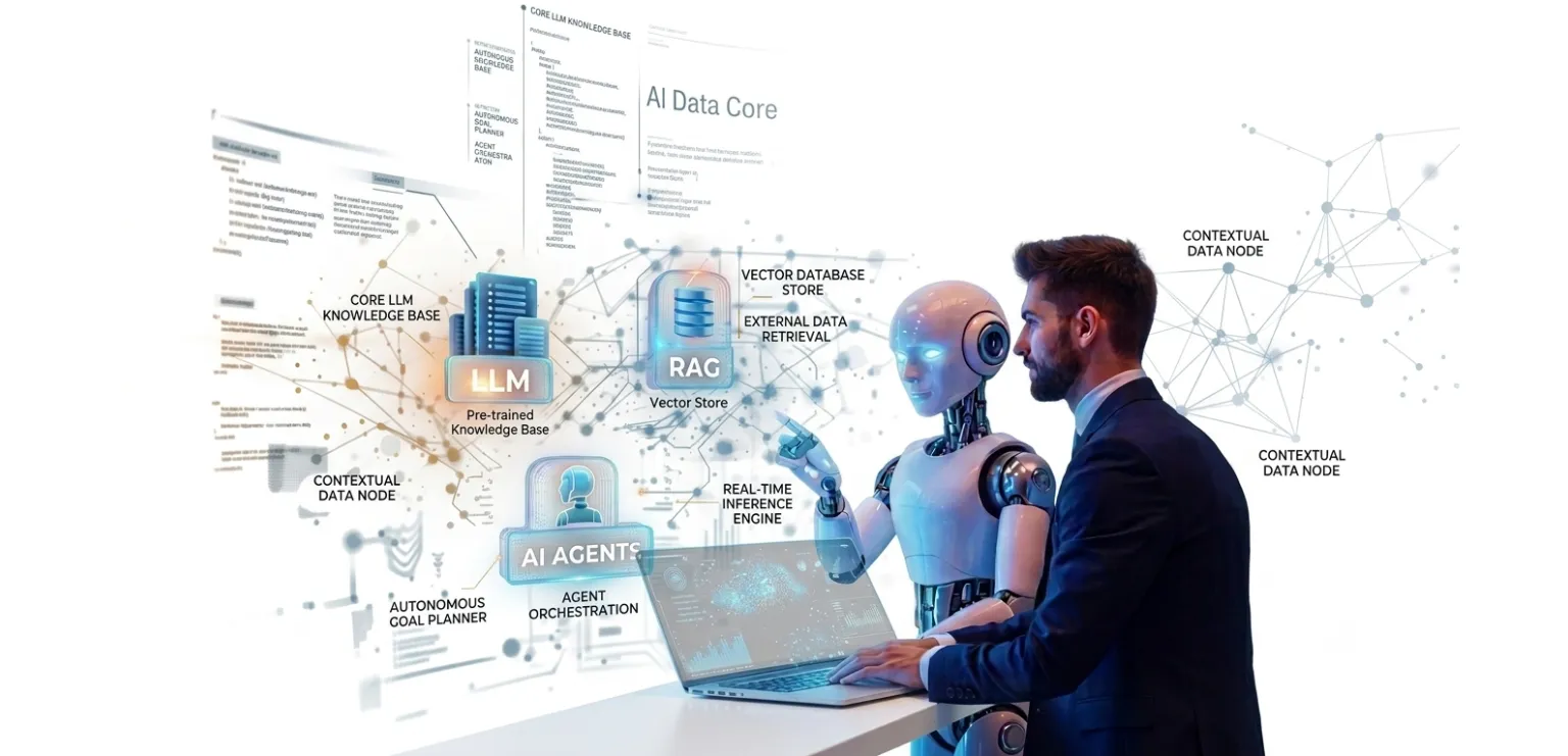 Generative AI Architecture: LLMs, RAG and AI Agents Explained
