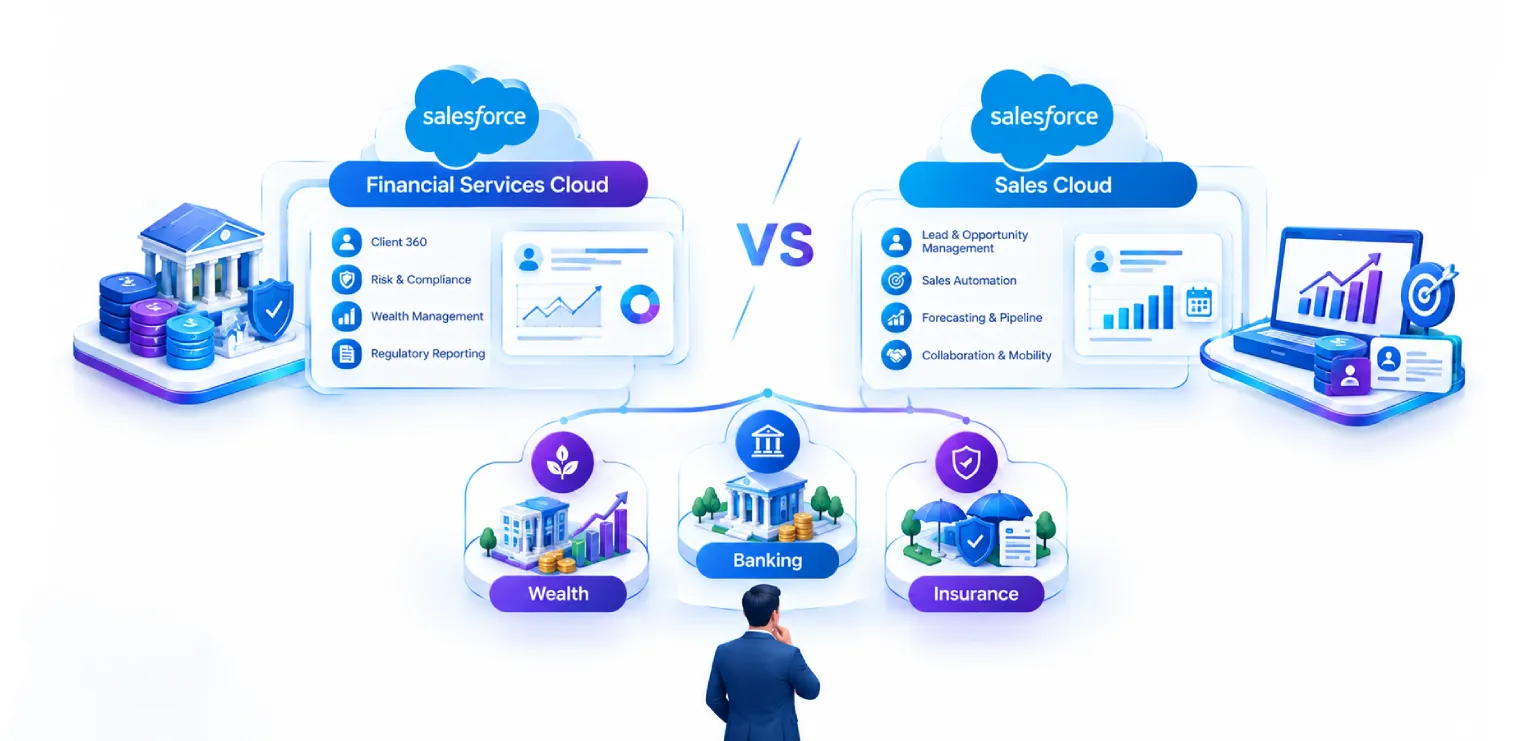 Financial Services Cloud vs Sales Cloud: Which Fits?