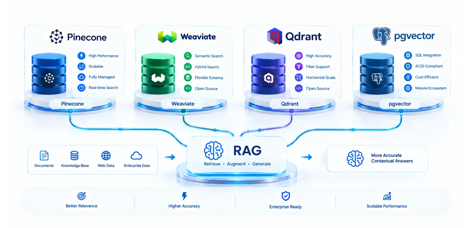 Vector Databases Compared: Pinecone vs Weaviate vs Qdrant vs pgvector for Enterprise RAG
